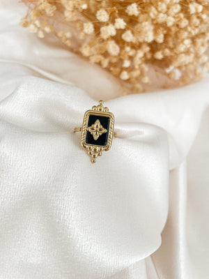 
                  
                    Charger l&amp;#39;image dans la galerie, Bague Jasmine noir
                  
                