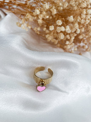 
                  
                    Charger l&amp;#39;image dans la galerie, Bague breloque coeur
                  
                