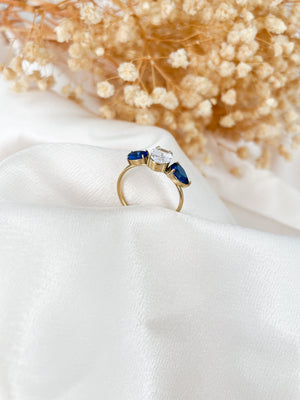 
                  
                    Charger l&amp;#39;image dans la galerie, Bague Amira bleu
                  
                